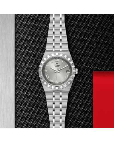 Tudor Royal 34 mm steel case, Silver dial (watches)